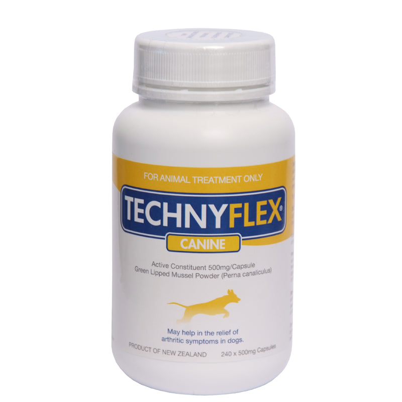 ☆SPECIAL☆ Technyflex® Canine 240 x 500mg Capsules (Exp: 12/26 or 03/27)