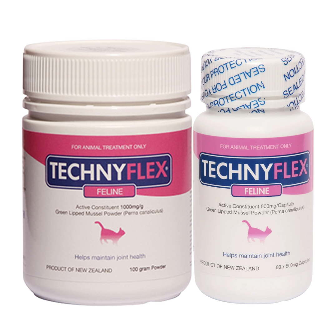 ☆SPECIAL☆ Technyflex® Feline 100g Powder tub & Technyflex® Feline 80 x 500mg Capsules
