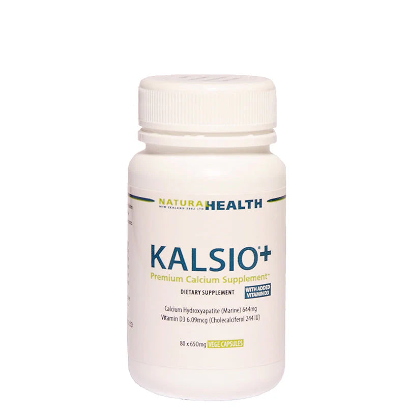 Kalsio®+ Calcium & Vitamin D Supplement 80 x 650mg Caps (Exp: 02/27)