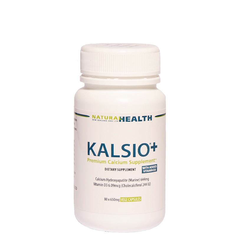 Kalsio®+ Calcium & Vitamin D Supplement 80 x 650mg Caps