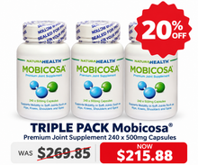 Load image into Gallery viewer, ☆SPECIAL☆ TRIPLE PACK Mobicosa® Premium Joint Supplement 240 x 500mg Capsules
