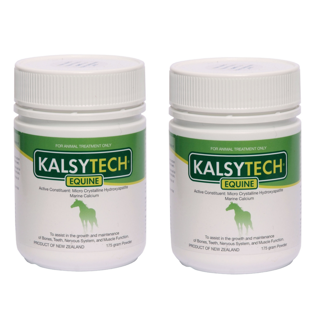 ☆SPECIAL☆ TWIN PACK Kalsytech® Equine Calcium Supplement 175g Powder (Exp: 03/27)