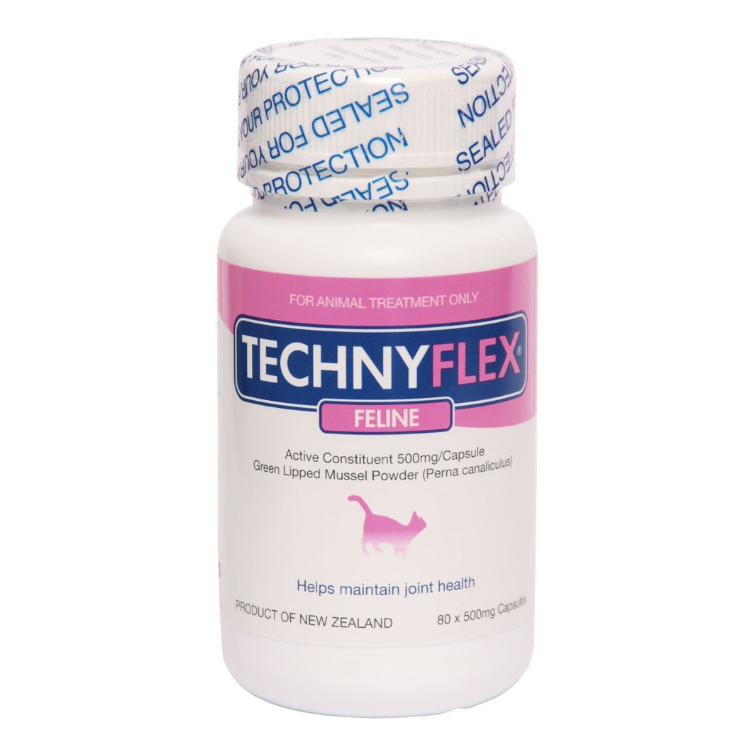 Technyflex® Feline 80 x 500mg Capsules (Exp: 06/26)